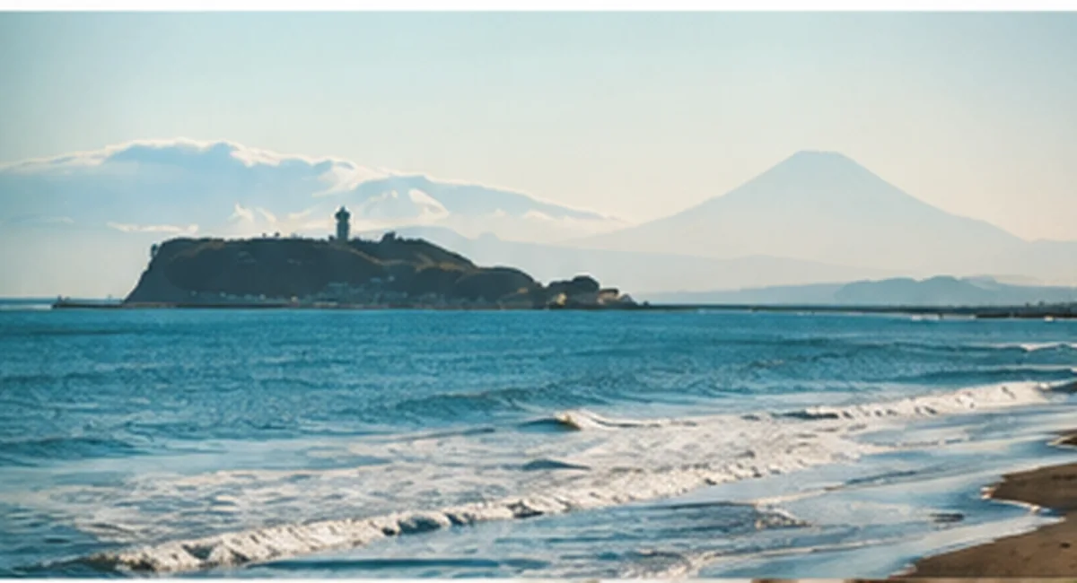 湘南の海辺をイメージした風景